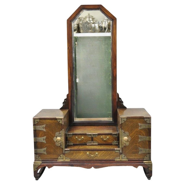 antique dressing table Amazon.com: Makeup Vanity Set with Mirror & Cushioned Stool, Vintage  Dressing Table with 4 Drawers, European Style Vanity Desk for Bedroom  (Color : White+Silver, Size : 100x47x162cm) : Home & Kitchen