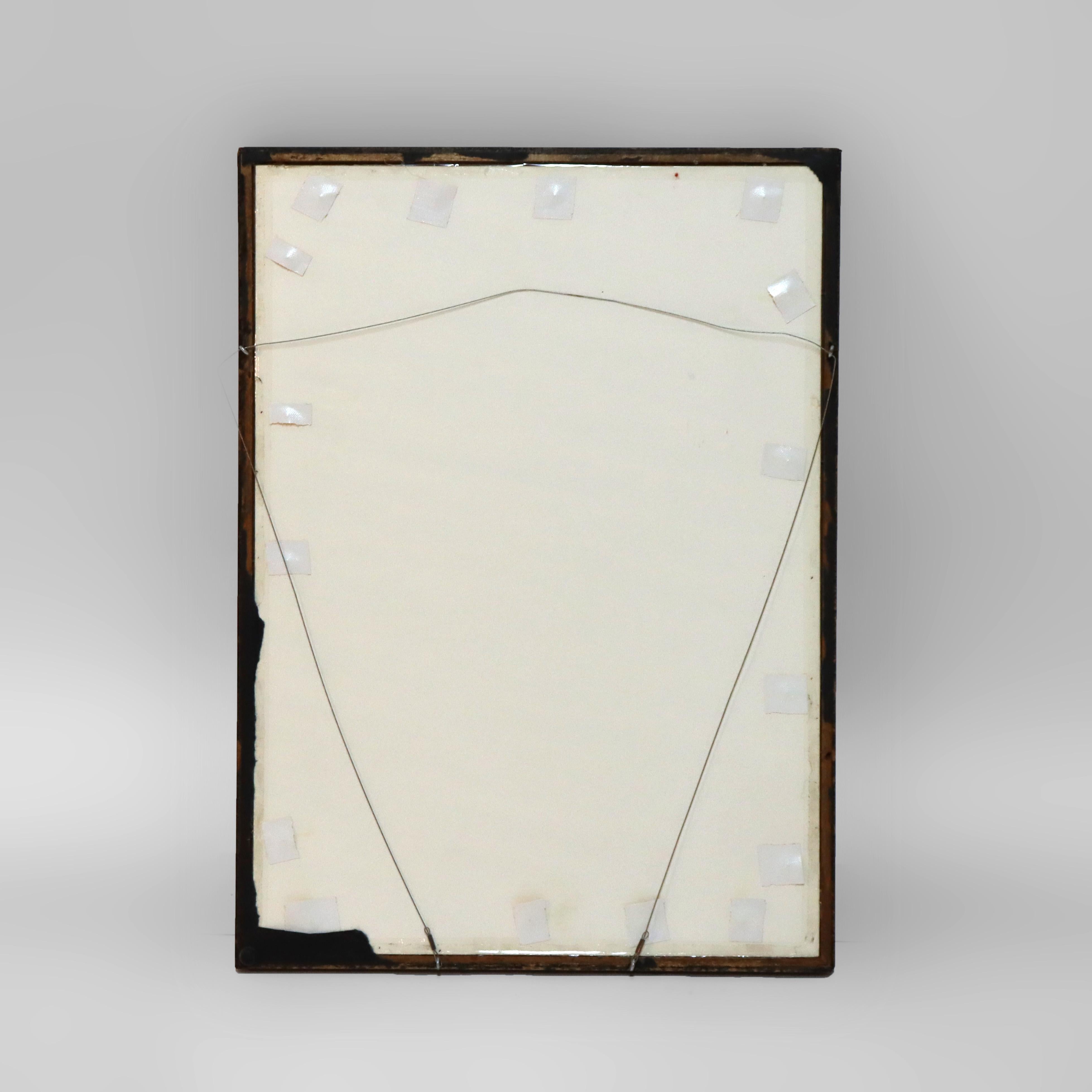 Gravure sur bois japonaise ancienne de la série 