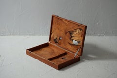 Antique Japanese wooden box , Japandi, Wabi-sabi