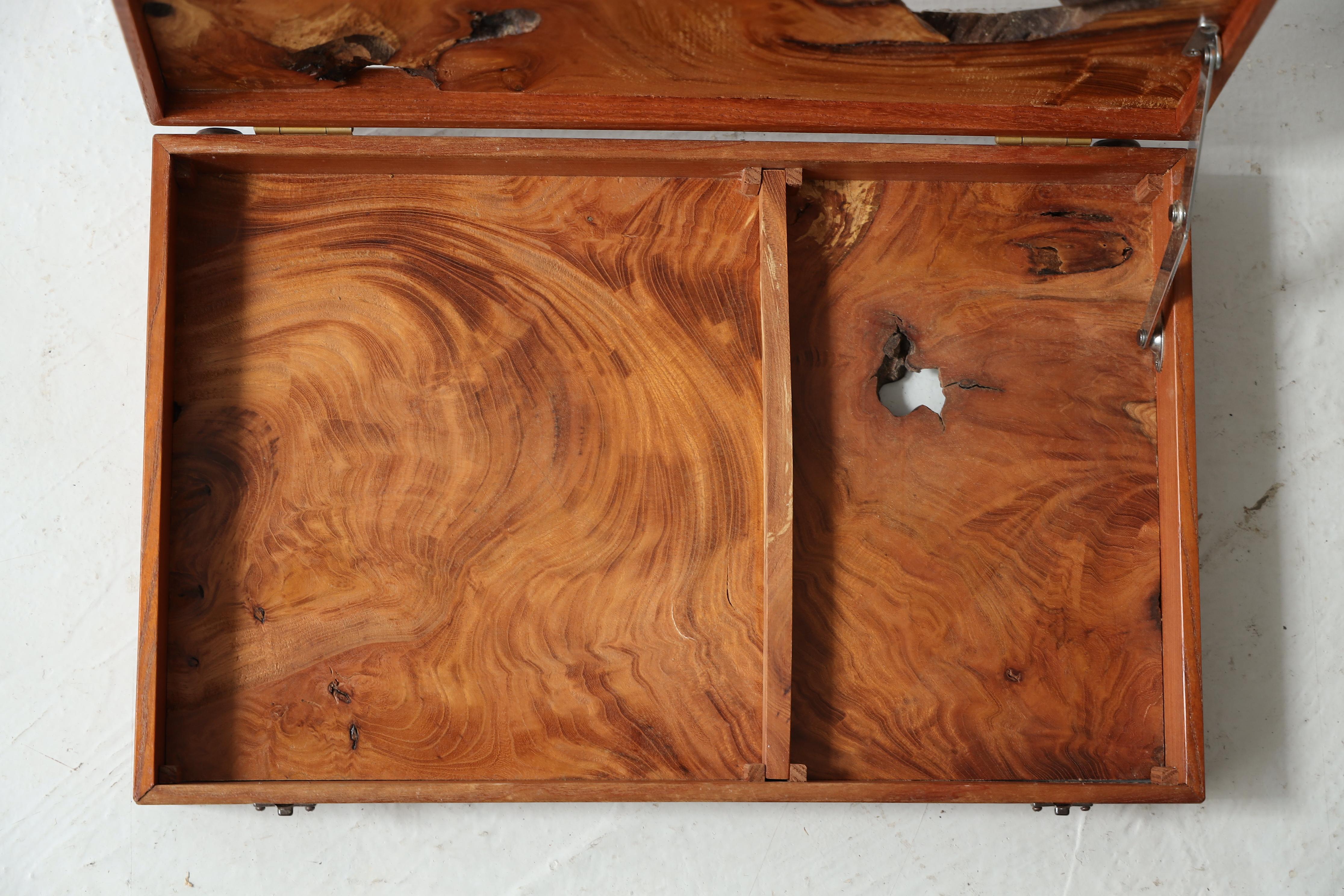 Antica scatola giapponese in legno , Japandi, Wabi-sabi in vendita 1