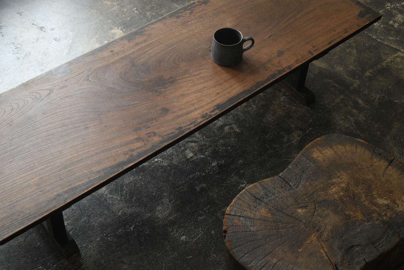 Antique Japanese wooden coffee table / 1868-1920 / sofa table / display stand For Sale 11
