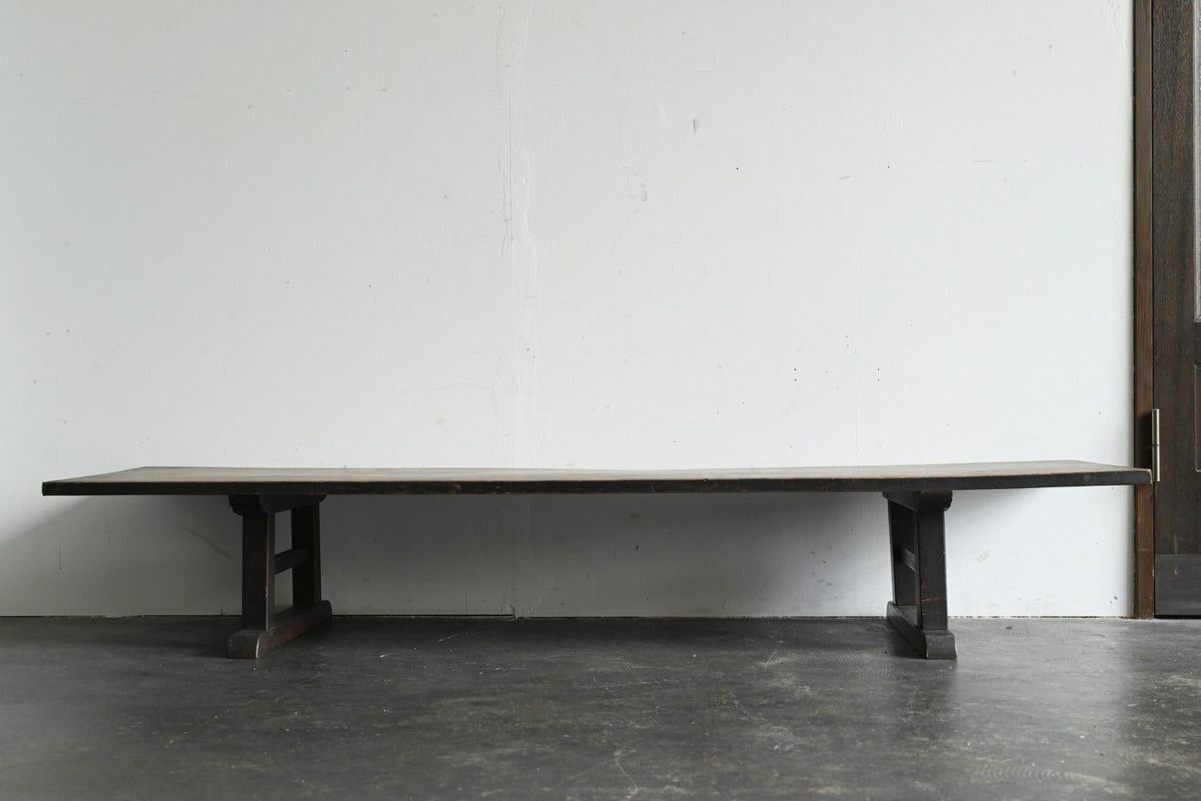Antique Japanese wooden coffee table / 1868-1920 / sofa table / display stand For Sale 12