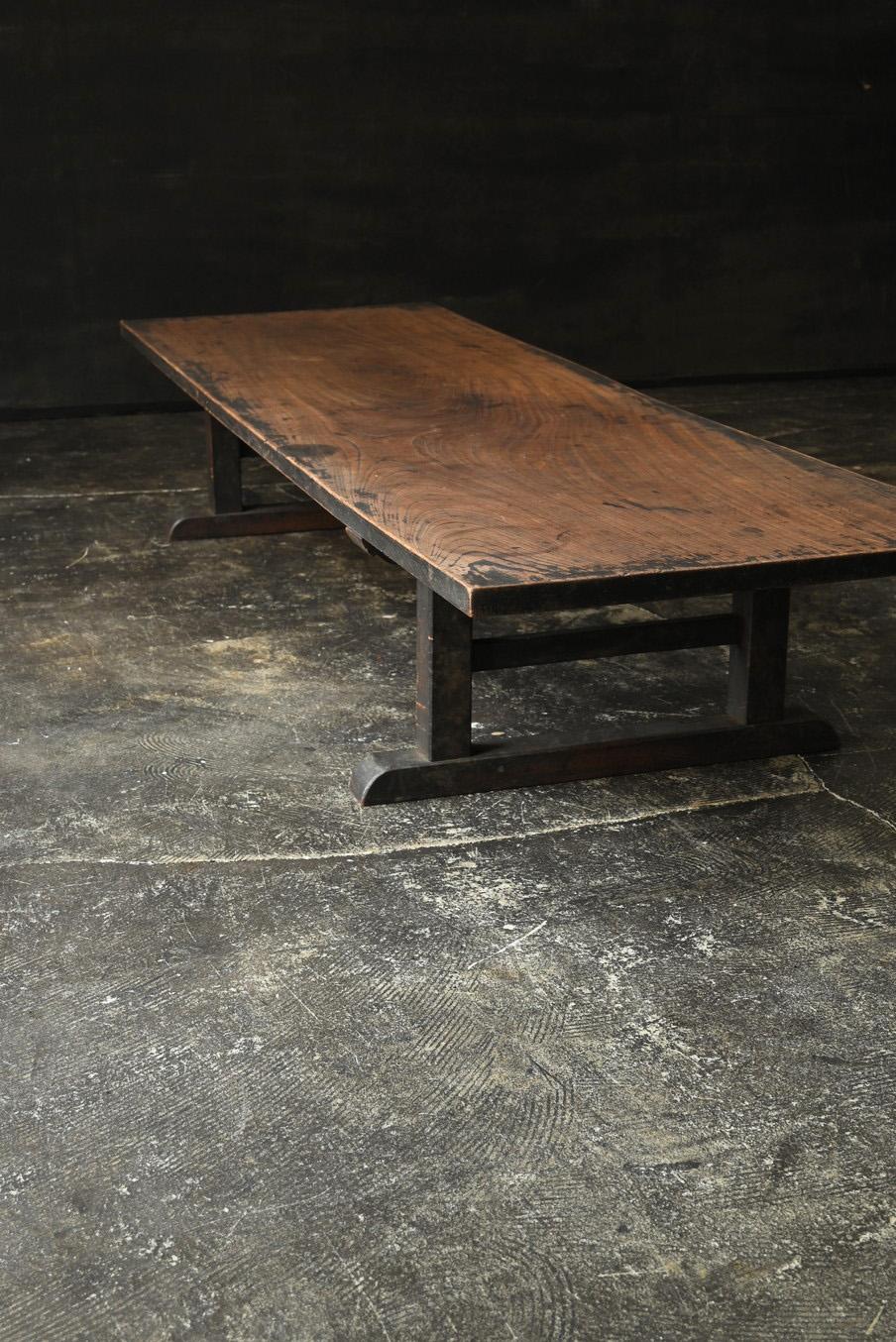 Antique Japanese wooden coffee table / 1868-1920 / sofa table / display stand In Good Condition For Sale In Sammu-shi, Chiba