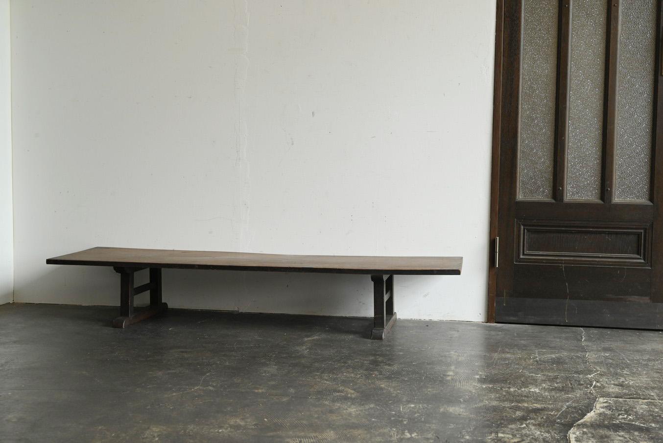19th Century Antique Japanese wooden coffee table / 1868-1920 / sofa table / display stand For Sale