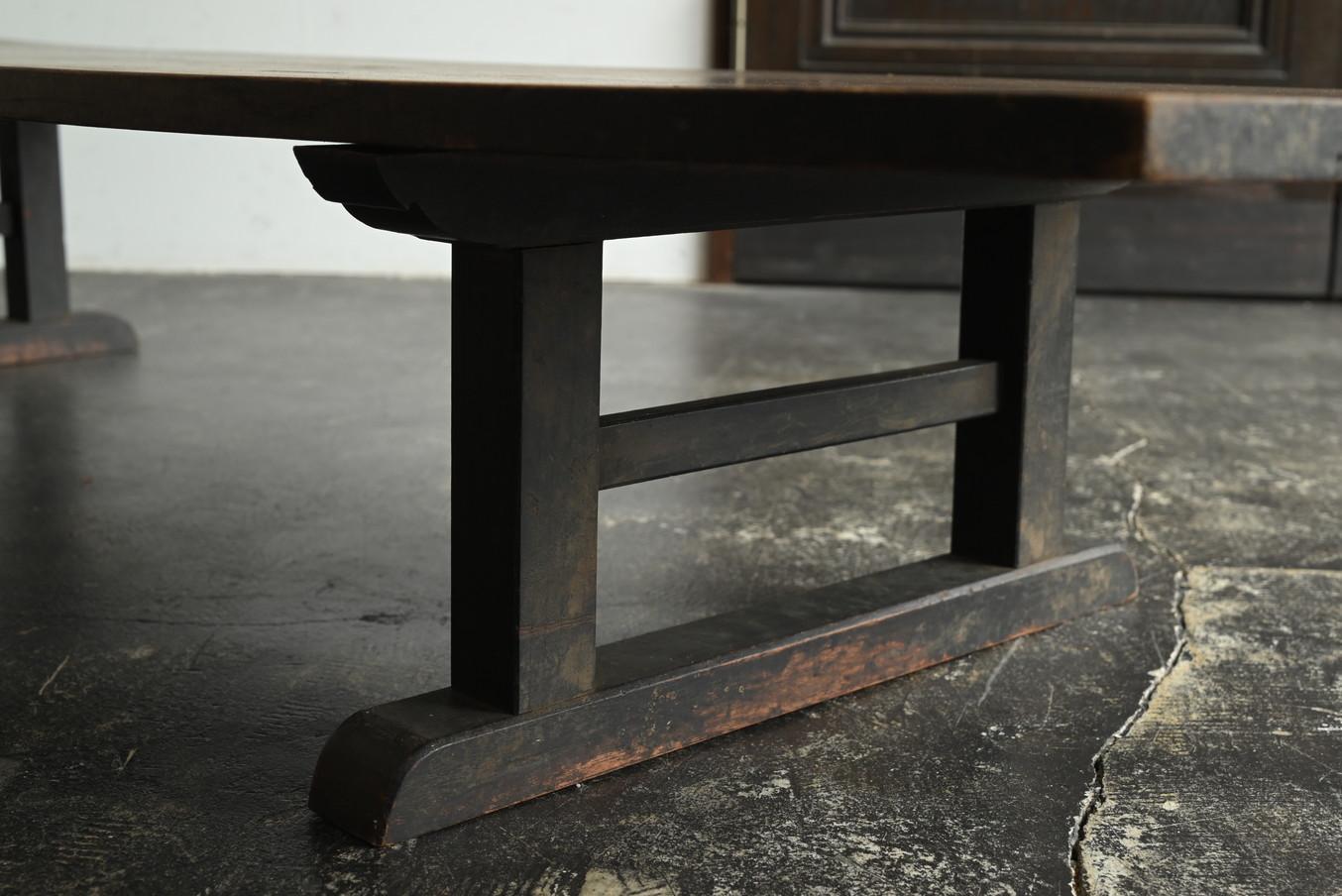Antique Japanese wooden coffee table / 1868-1920 / sofa table / display stand For Sale 2