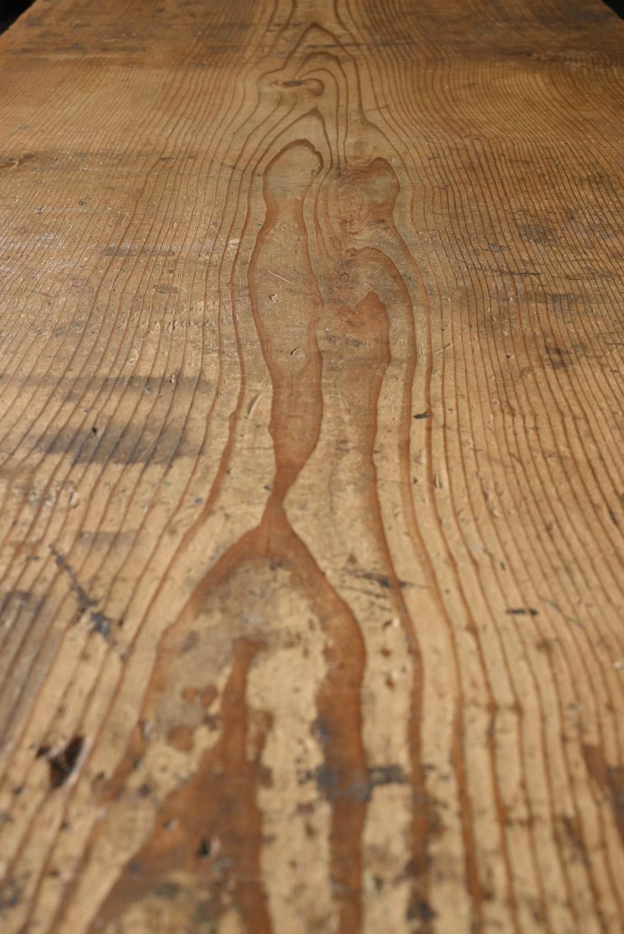 Ancienne table basse japonaise en bois /Début 20ème siècle / Table de canapé Wabi-sabi en vente 2