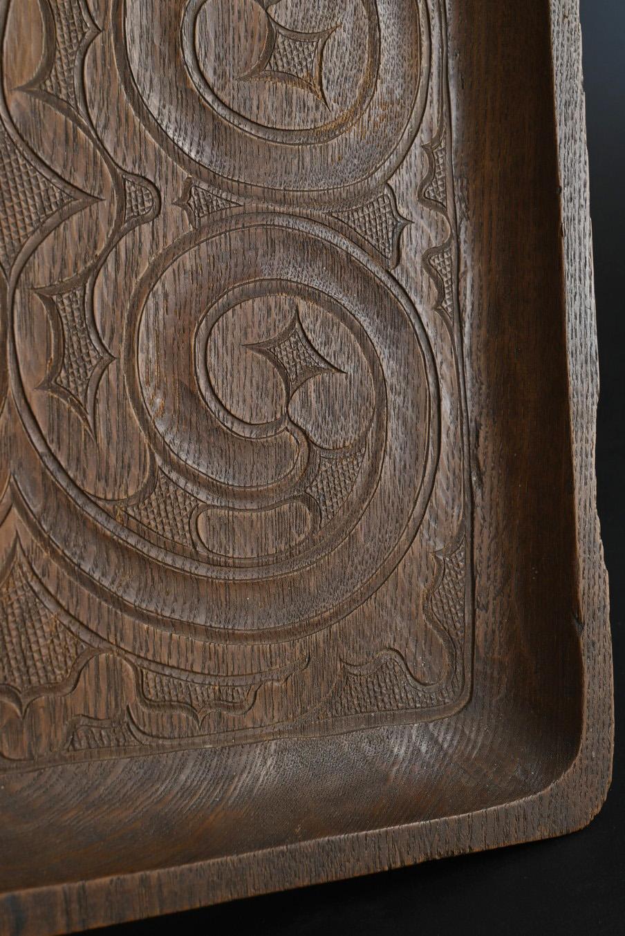 Ancien plateau japonais en bois de Hokkaido Ainu / début du 20e siècle/MINGEI en vente 6