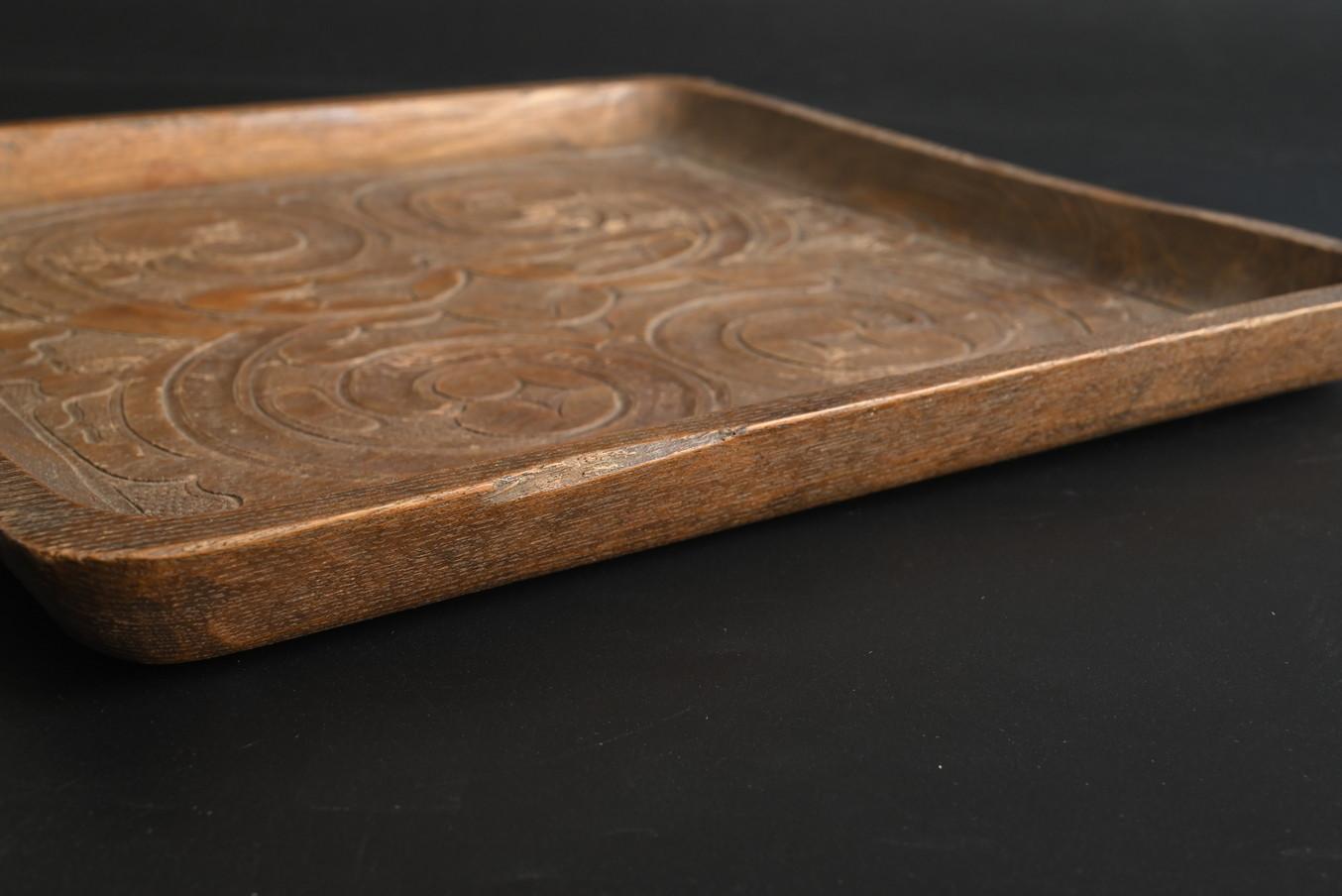 Ancien plateau japonais en bois de Hokkaido Ainu / début du 20e siècle/MINGEI en vente 8