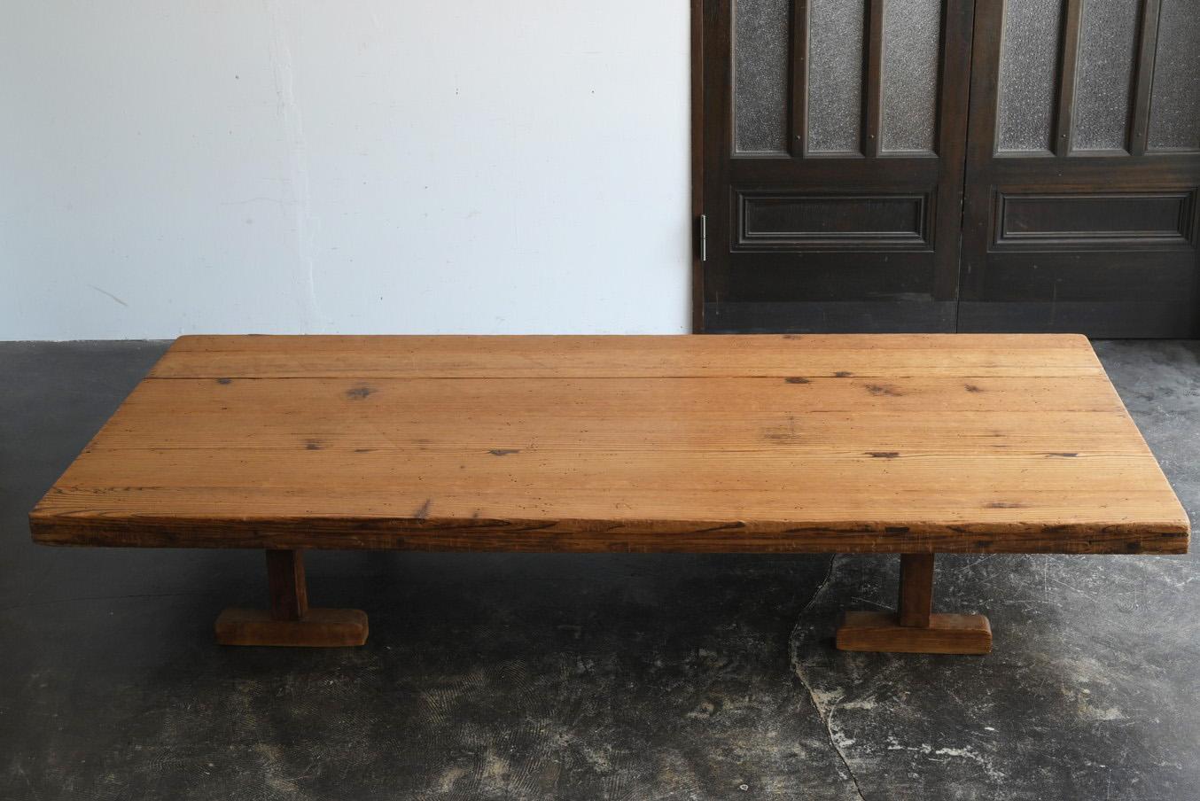 Antique Japanese wooden large low table / 1900-1920 / sofa table 9