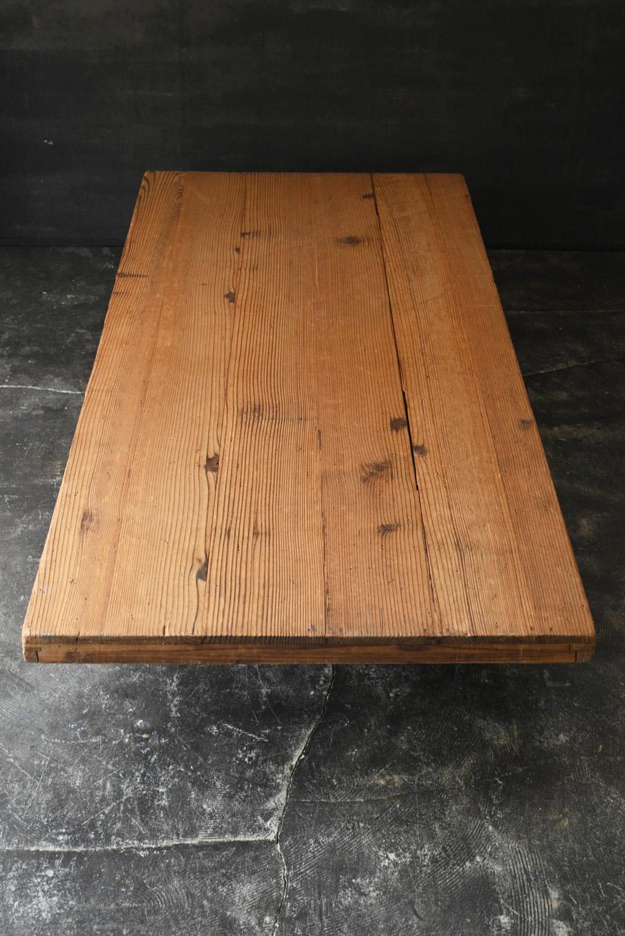 Taisho Antique Japanese wooden large low table / 1900-1920 / sofa table