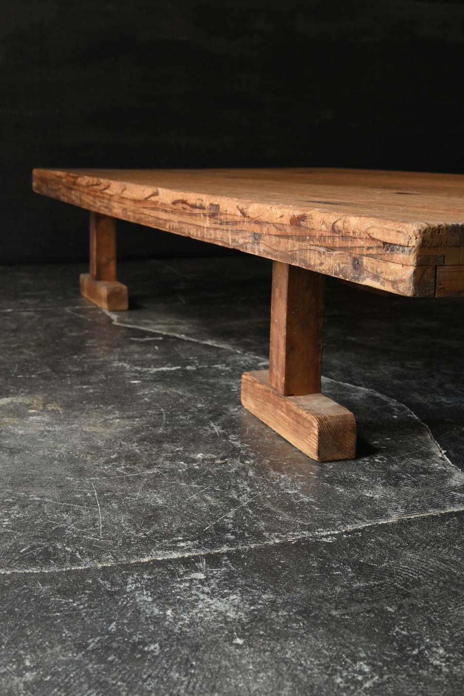Cedar Antique Japanese wooden large low table / 1900-1920 / sofa table