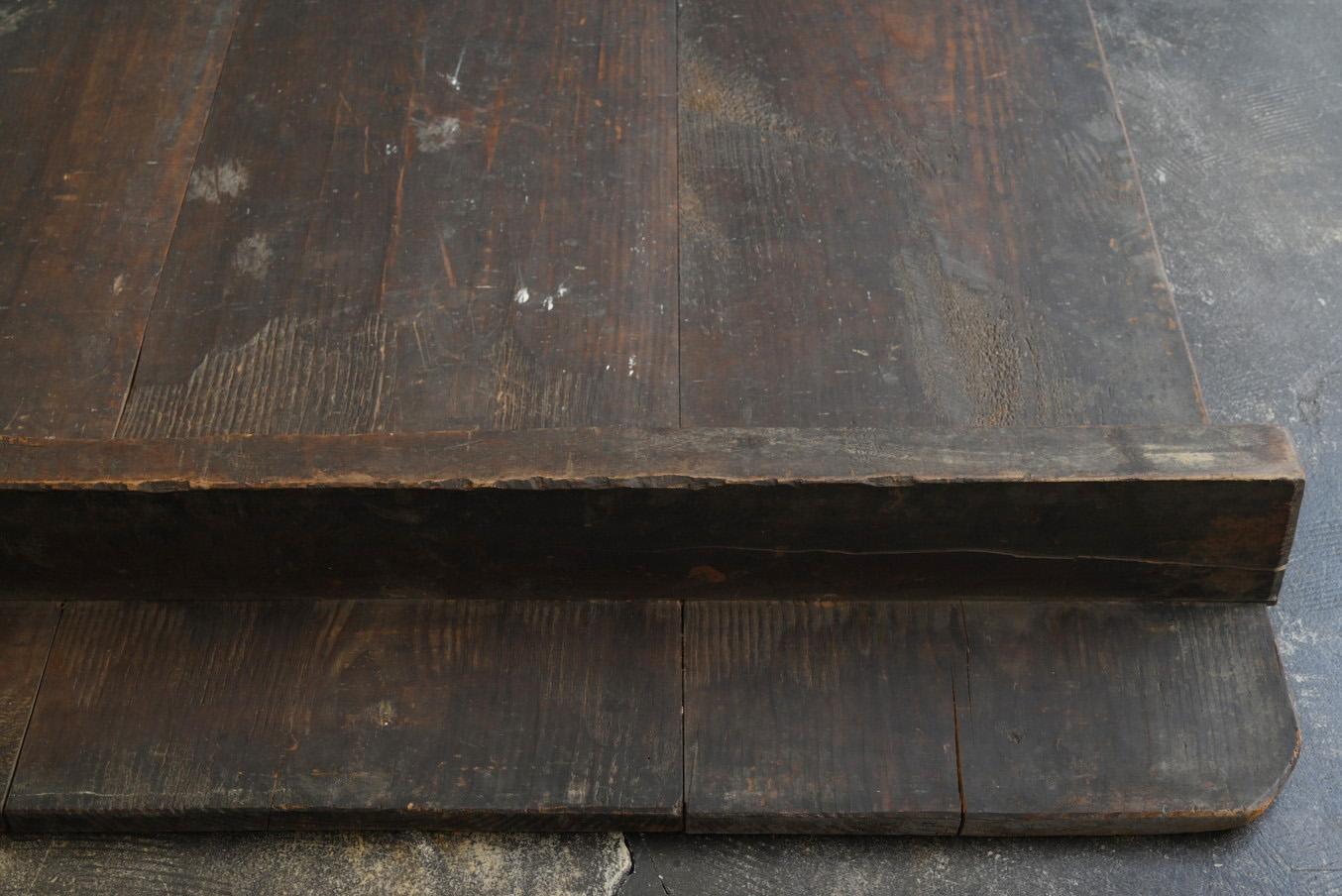 Antique Japanese wooden low table/1868-1920/Wabi-sabi table 4