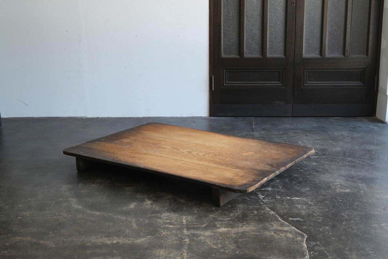 Antique Japanese wooden low table/1868-1920/Wabi-sabi table 7