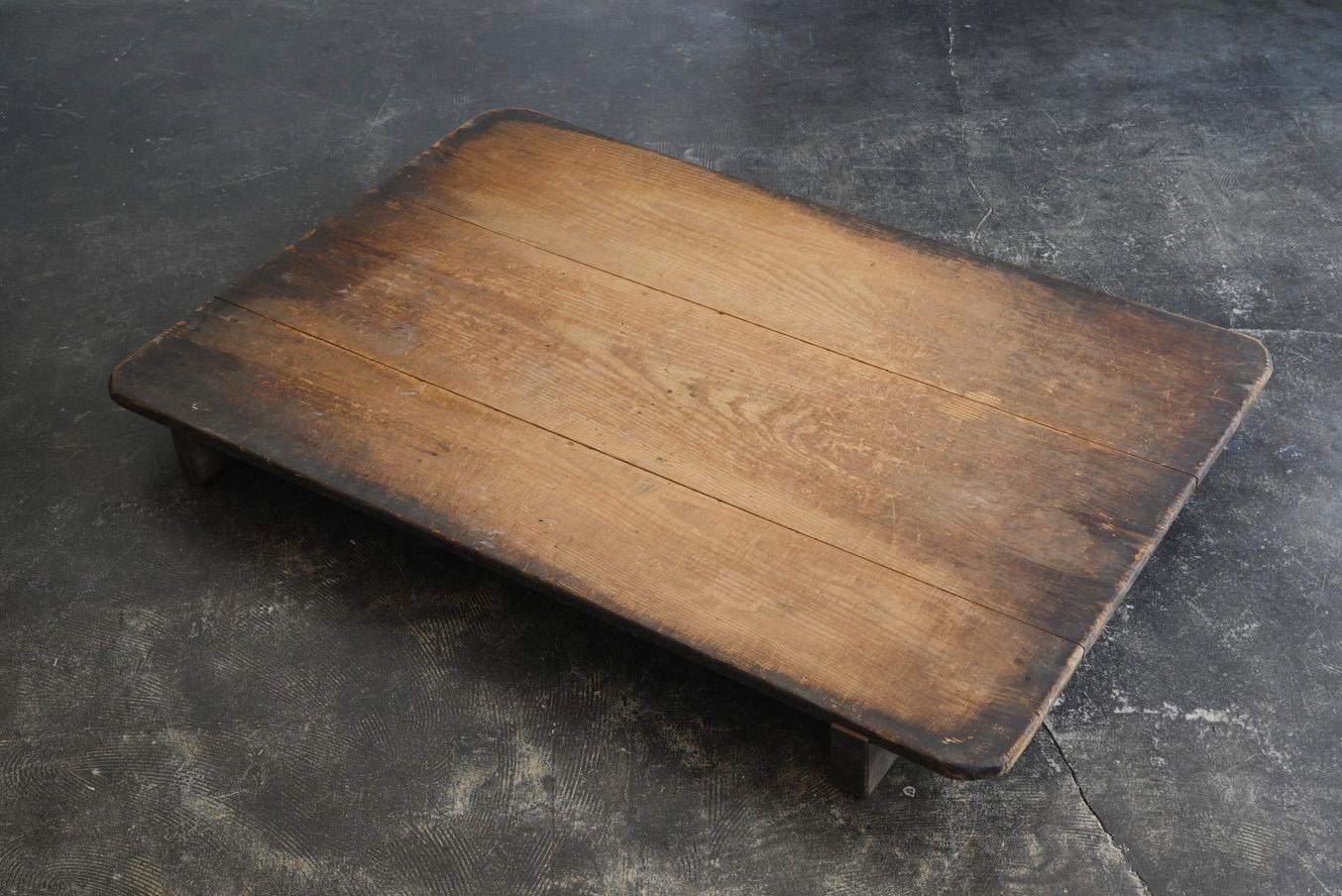 Meiji Antique Japanese wooden low table/1868-1920/Wabi-sabi table