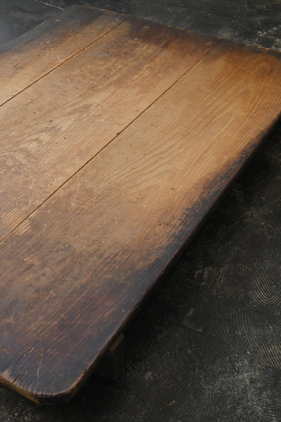 19th Century Antique Japanese wooden low table/1868-1920/Wabi-sabi table