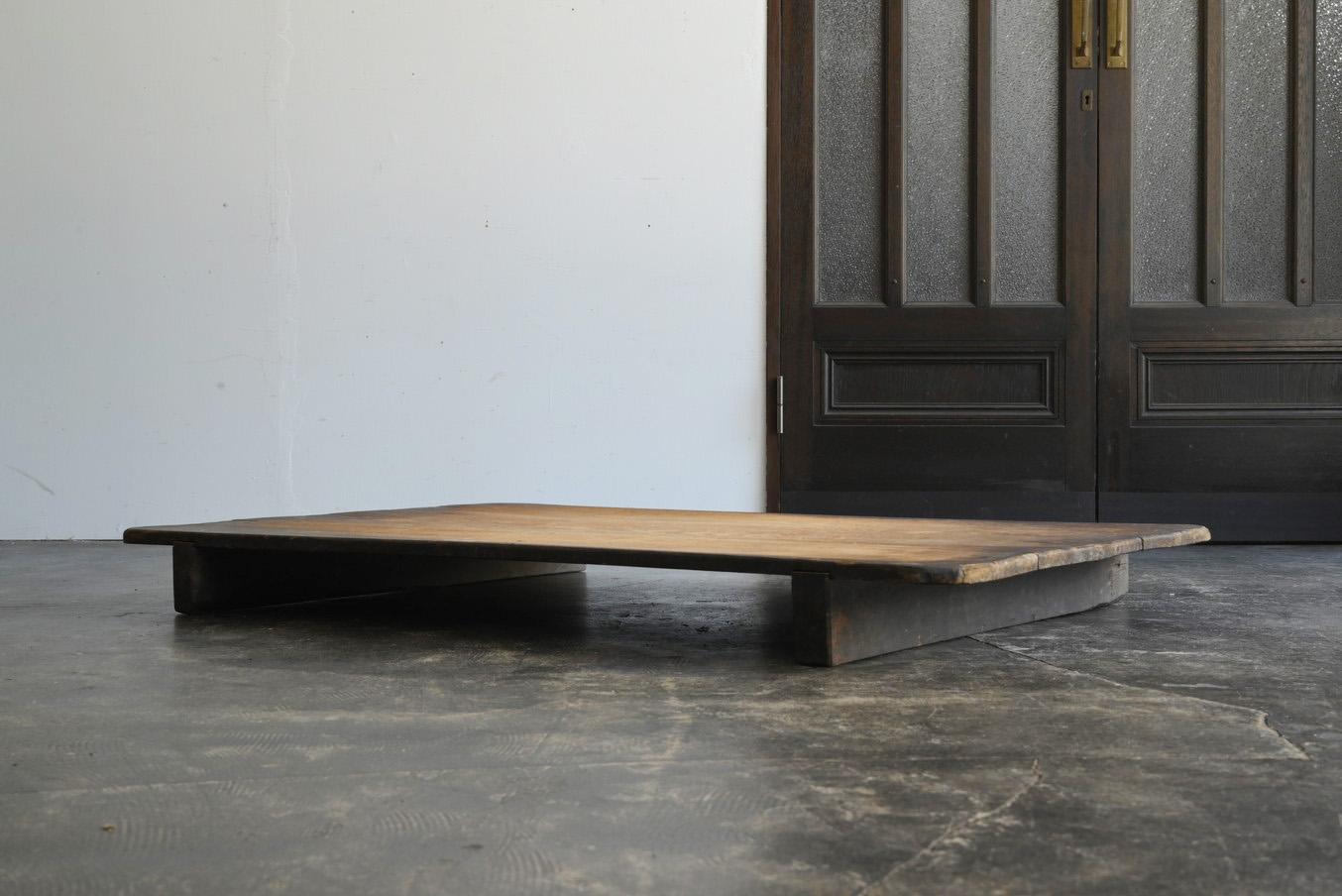 Antique Japanese wooden low table/1868-1920/Wabi-sabi table 2