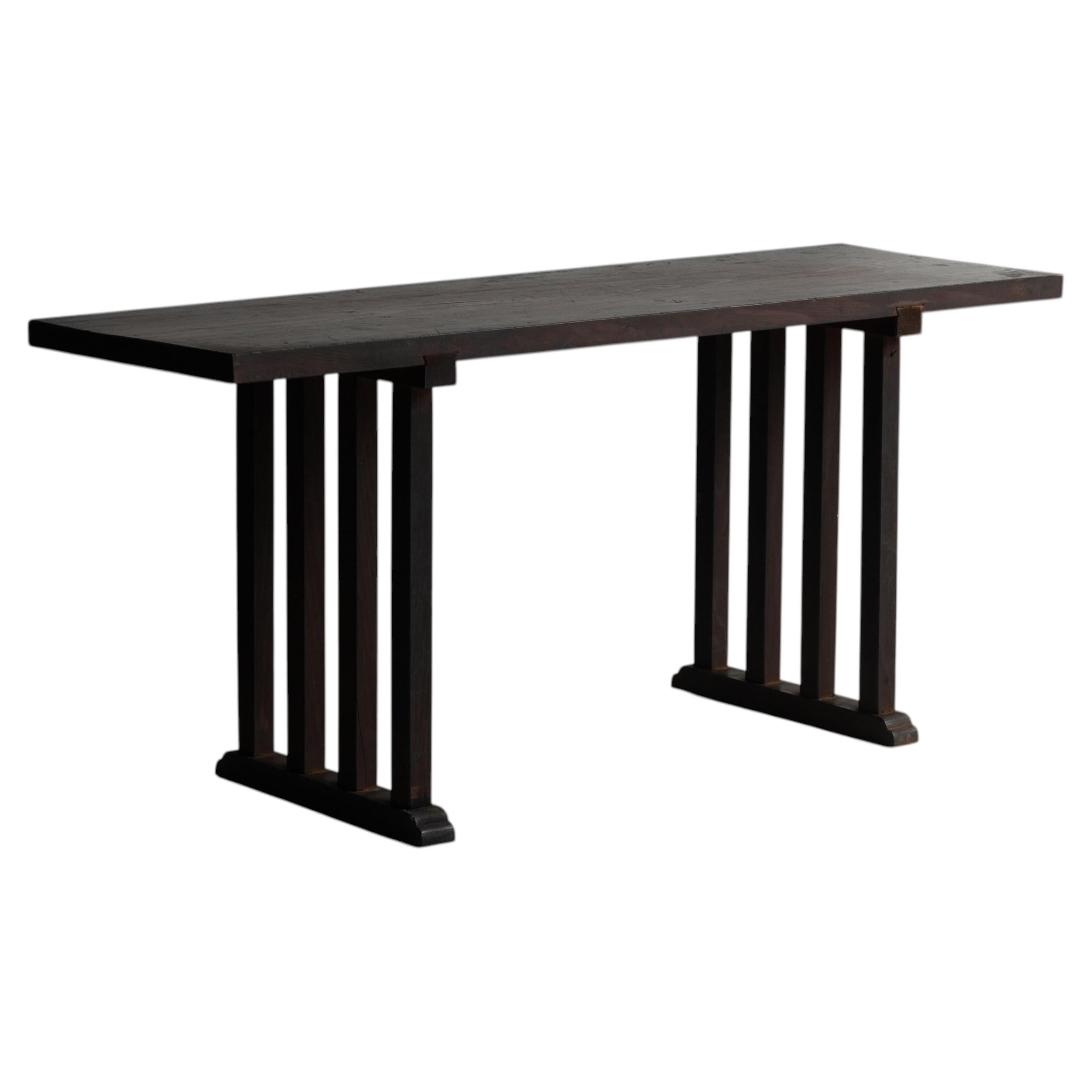 Antique Japanese wooden table / 1900-1925 / Sofa & Display table / Wabi sabi