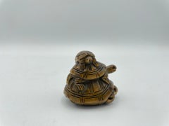 Antique Japanese Wooden Netsuke 'Turtle' Edo Era 1800s