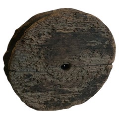 Antique Japanese Wooden Pulley - 1800s