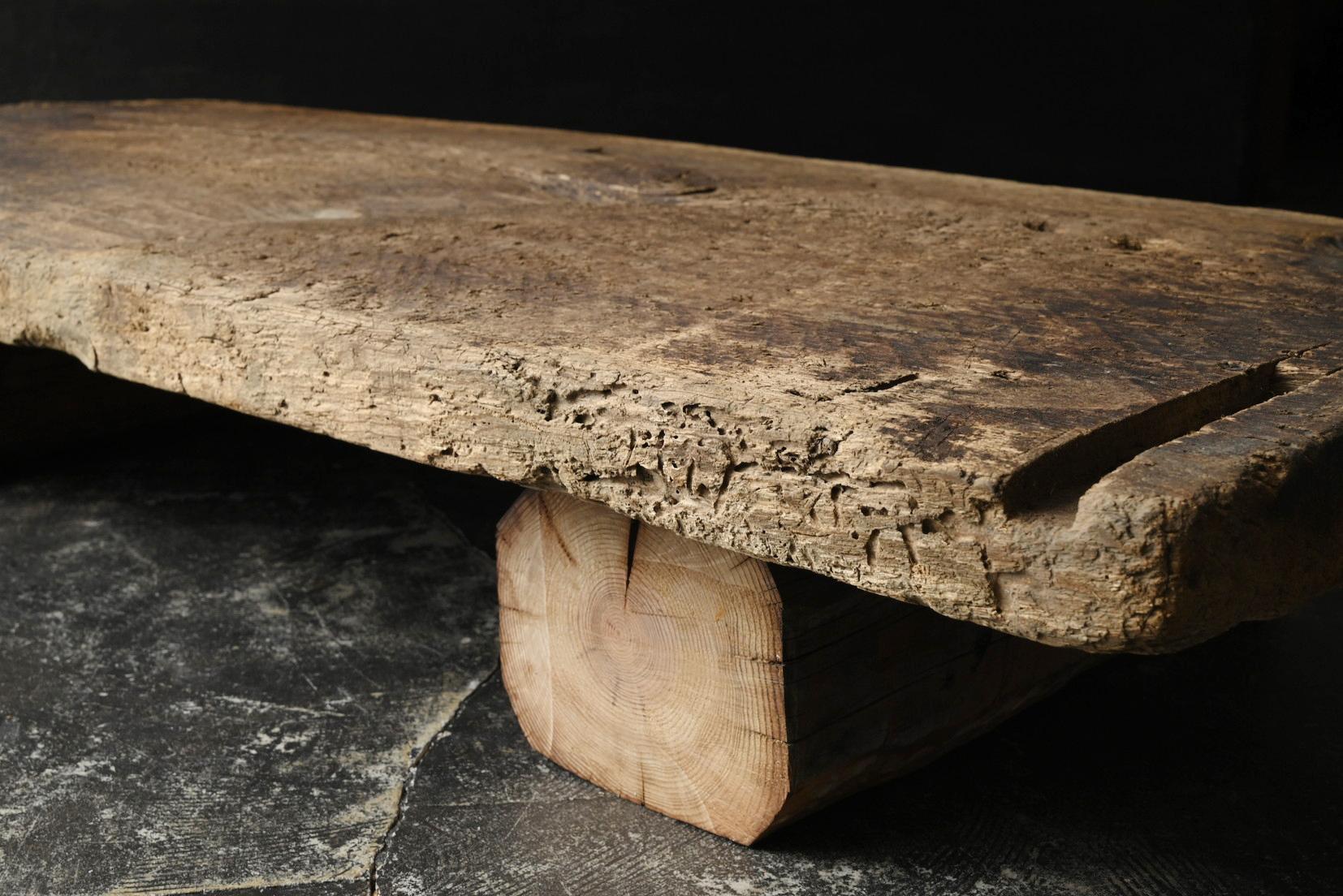 Ancienne table basse japonaise wabi-sabi en bois / 1868-1920 / table de canapé en vente 3