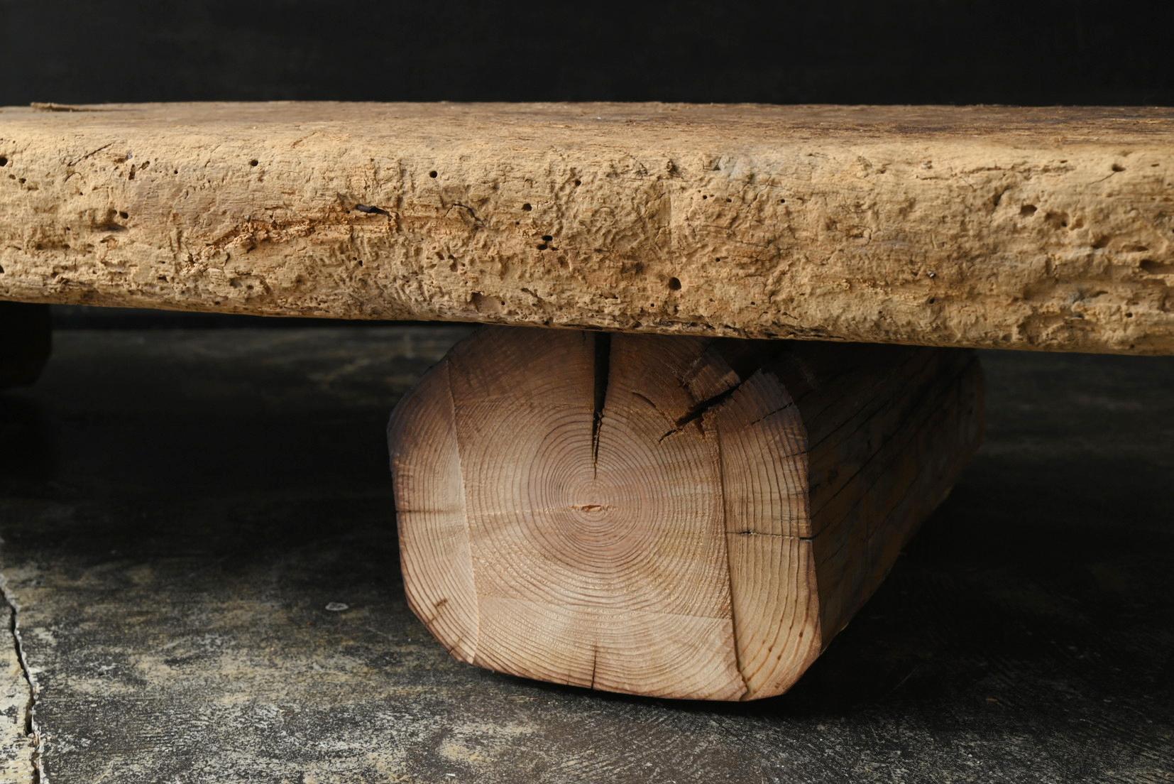 Ancienne table basse japonaise wabi-sabi en bois / 1868-1920 / table de canapé en vente 7