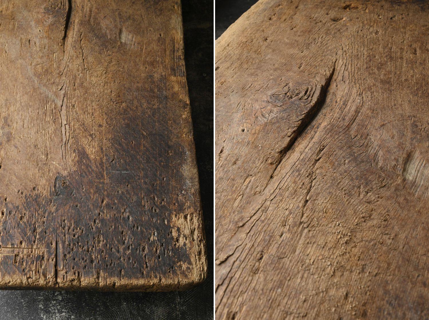 Ancienne table basse japonaise wabi-sabi en bois / 1868-1920 / table de canapé en vente 8