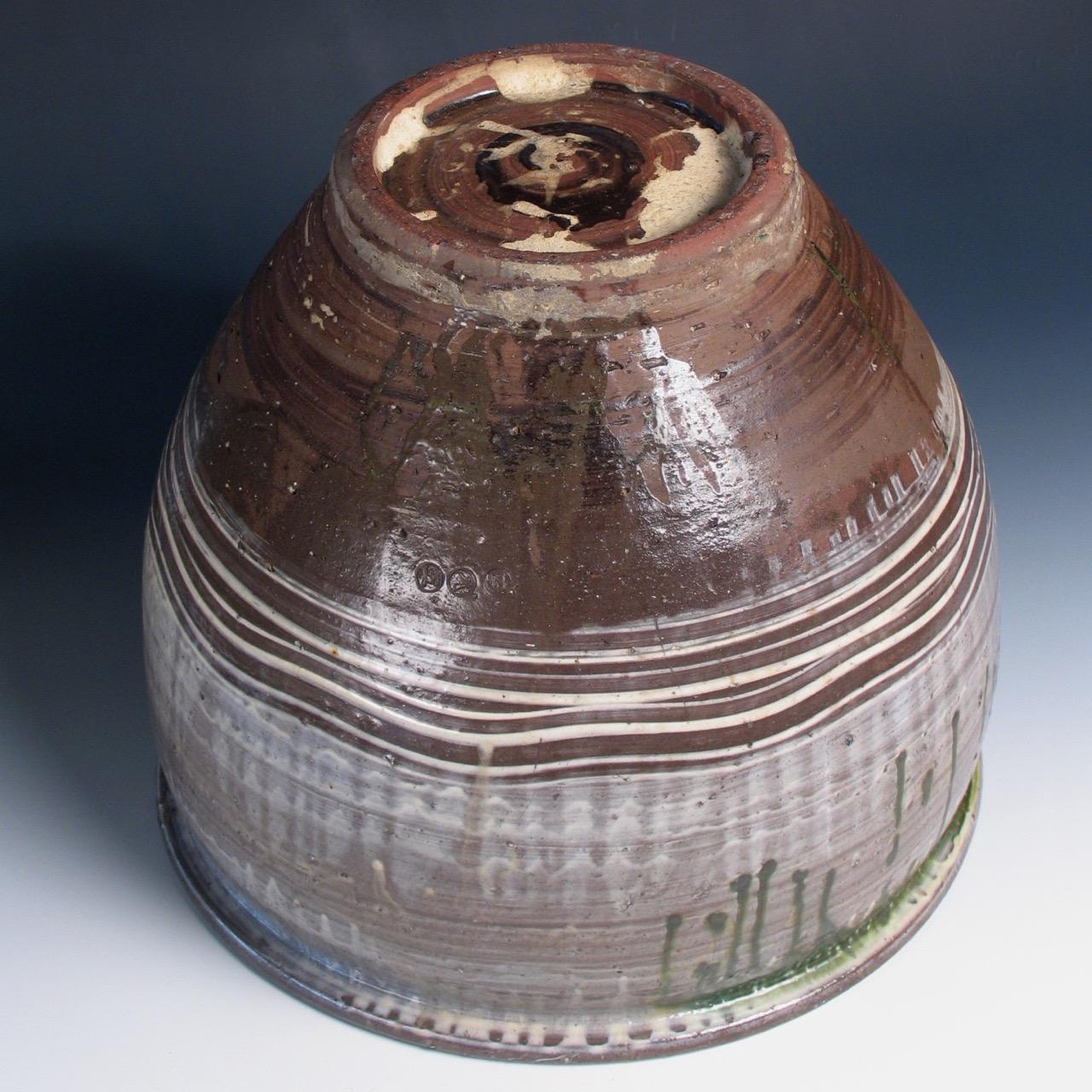 Ceramic Antique Japanese Yumino Wax Bean Storage Jar For Sale