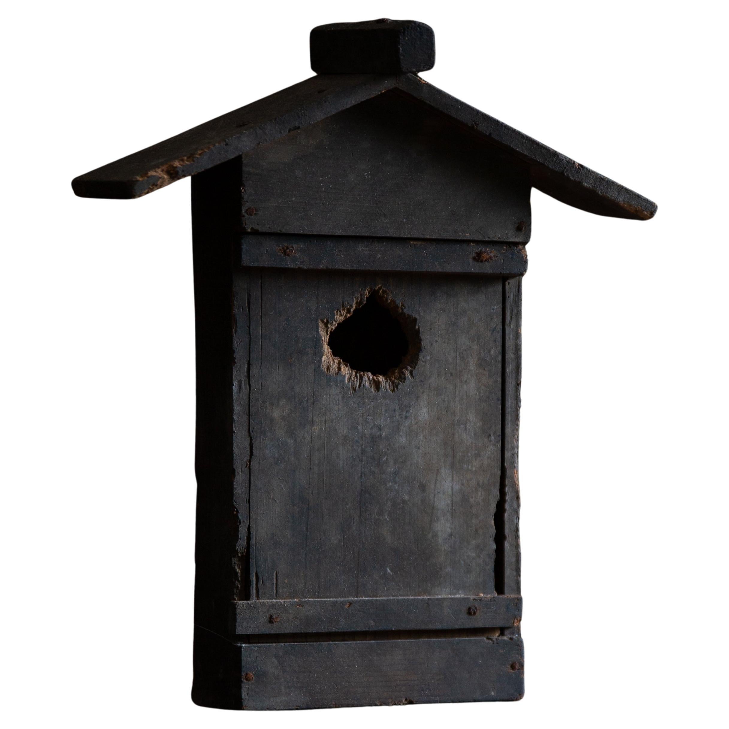 Mini sanctuaire japonais antique Zushi, porte-talisman shintoïste, décoration murale wabi sabi.