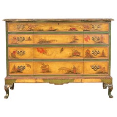 Bureau chinoiserie japonais ancien de style Queen Anne provenant d'un manoir historique de Edgecroft