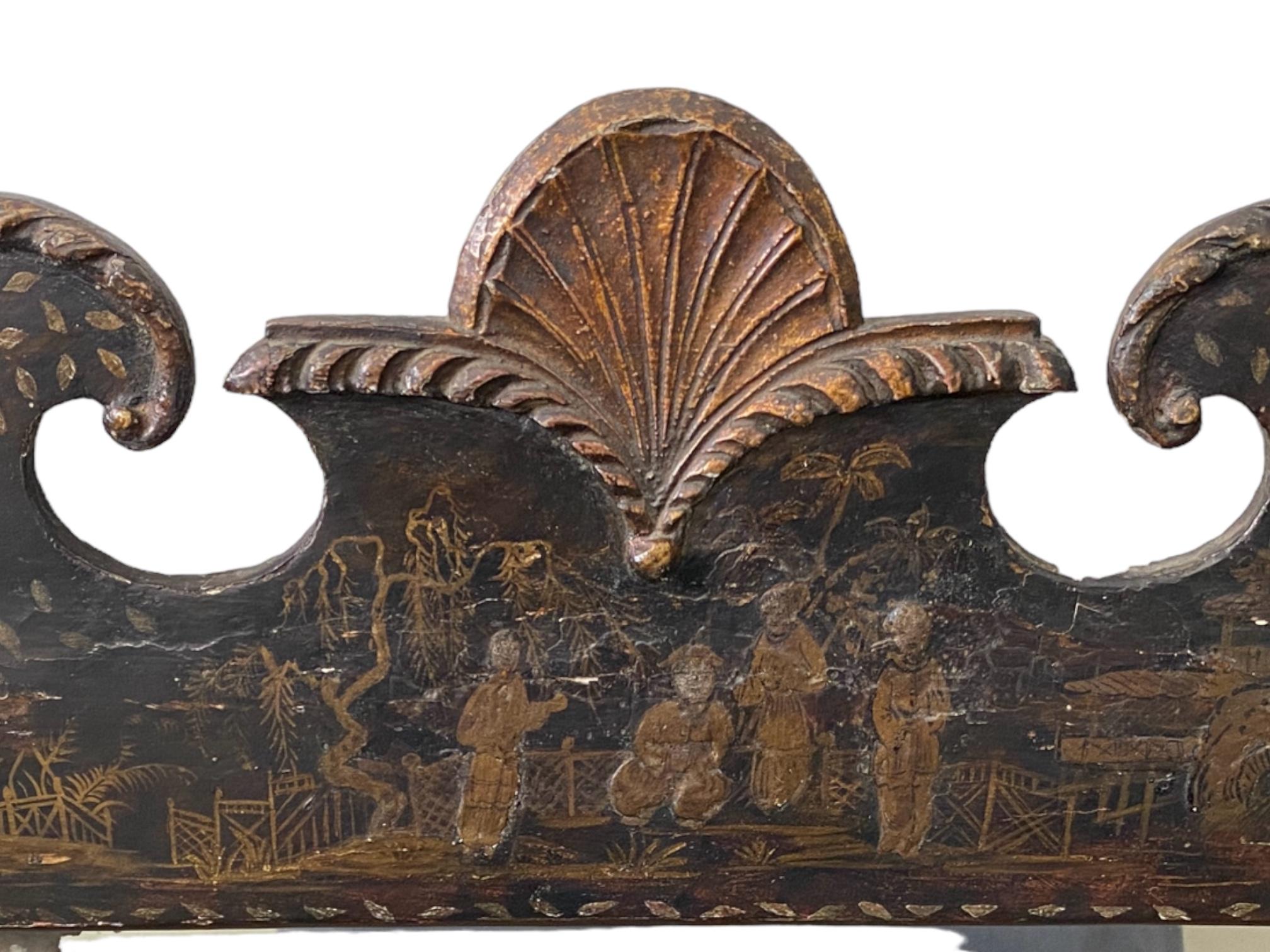 Antique Japanned Mirror (Espejo Japonés Antiguo) Europeo en venta