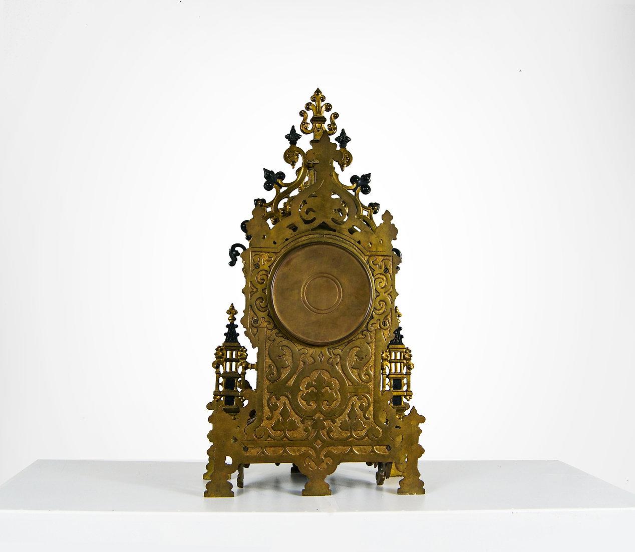 Antique Japy Frere Mantle Clock and Garnitures Set, circa 1870s For Sale 3