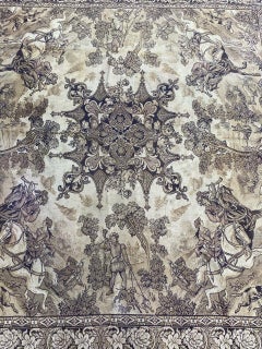 Antique Jaquar Tapestry Tablecloth
