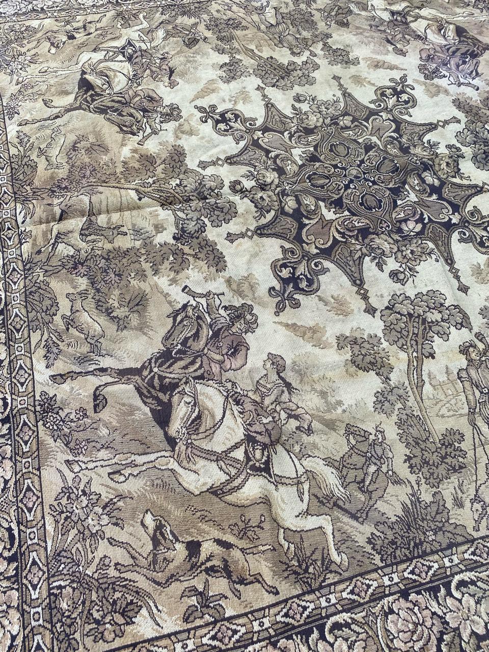 Wool Antique Jaquar Tapestry Tablecloth