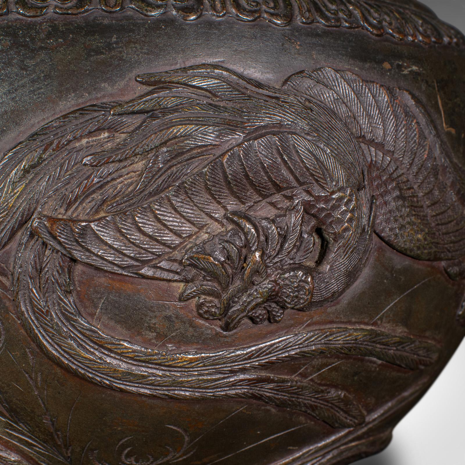 Bol jardinière japonais ancien, bronze, jardinière décorative, Edo, victorienne en vente 2