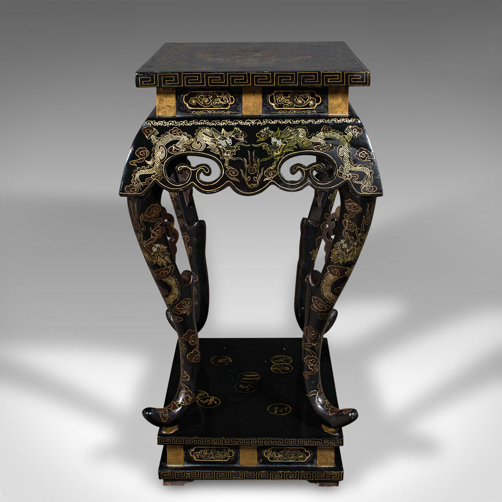 Victorien Antique Jardiniere Stand, Japanese, Display Table, Aesthetic Period, Victorian en vente