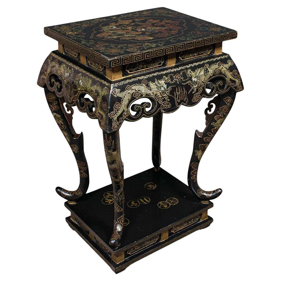 Antique Moorish Jardiniere Stand, Middle Eastern Teak, Planter Podium ...