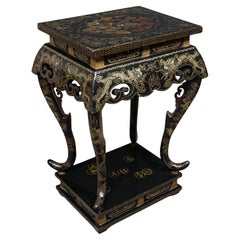 Antique Jardiniere Stand, Japanese, Display Table, Aesthetic Period, Victorian