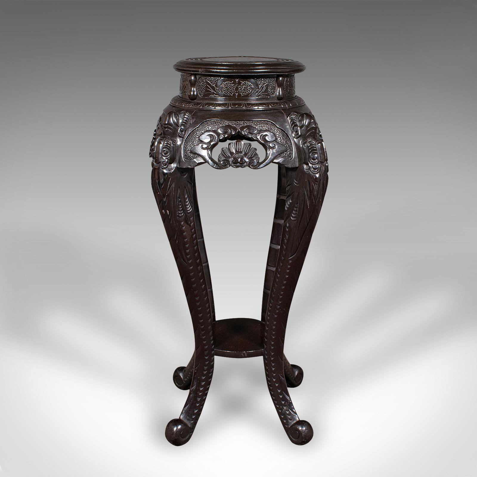 Mesa Jardinera Antigua, Japonesa, Ebonizada, Mesa Jardinera Pórtico, Victoriana en Bueno estado para la venta en Hele, Devon, GB