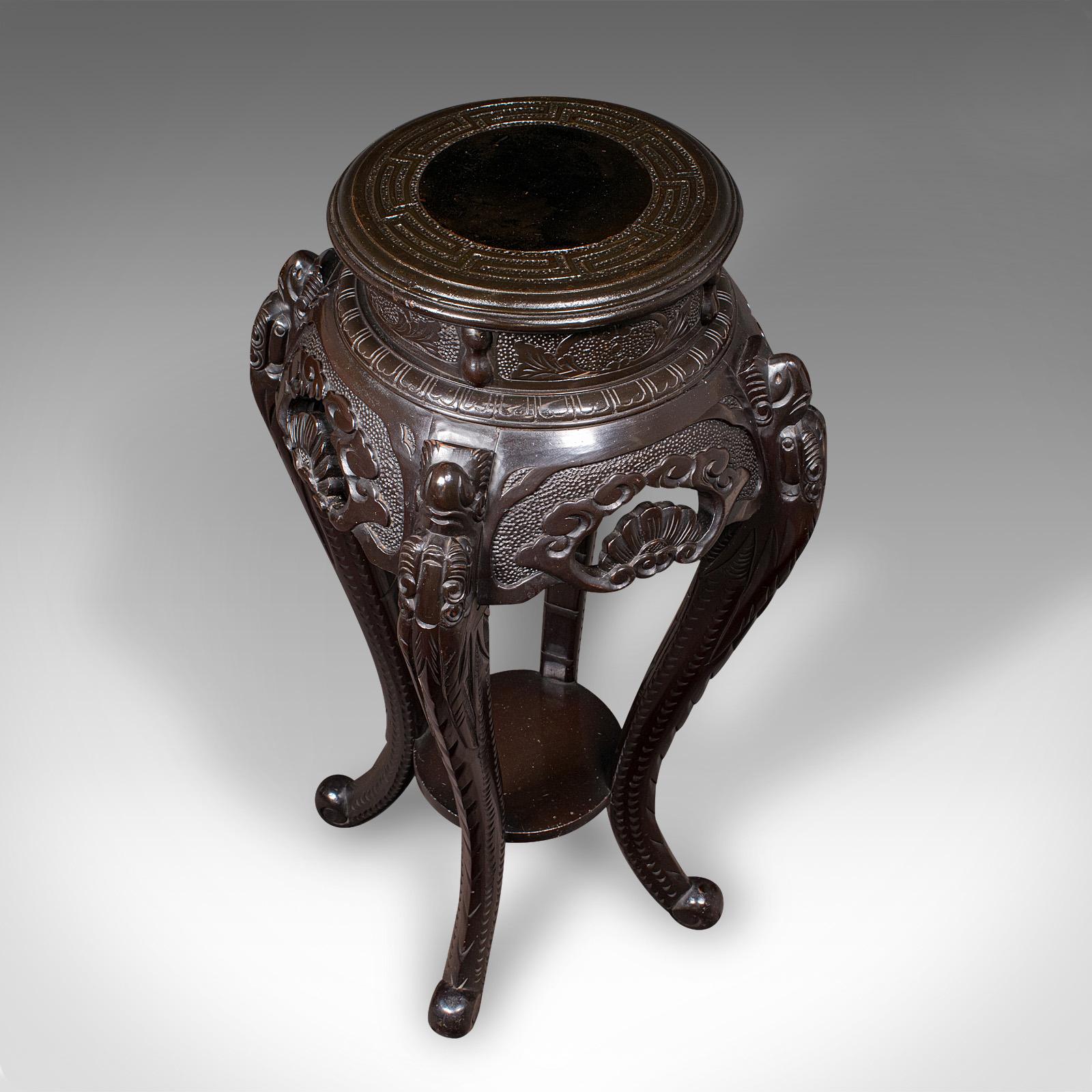 Mesa Jardinera Antigua, Japonesa, Ebonizada, Mesa Jardinera Pórtico, Victoriana Fines del siglo XIX en venta