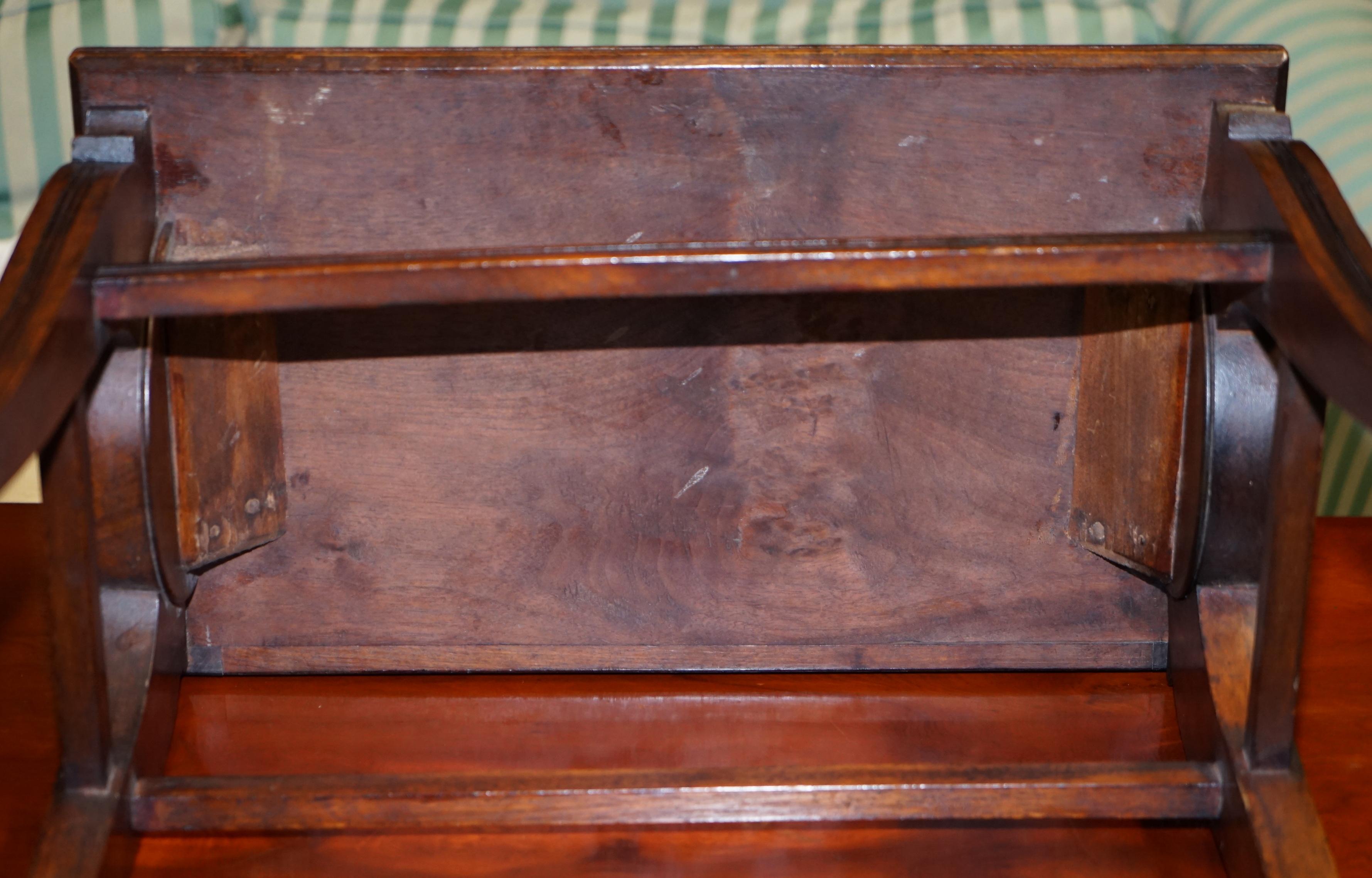 Antique Jas Shoolbred Hall Bench with Brass Mounts & Walnut Frame circa 1890 For Sale 10