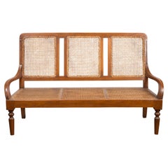 Woven Rattan Vintage Settee