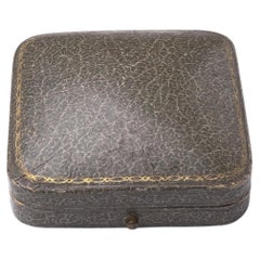Antique J.C. Vickery Grey Leather Jewellery Box, Circa 20th Century