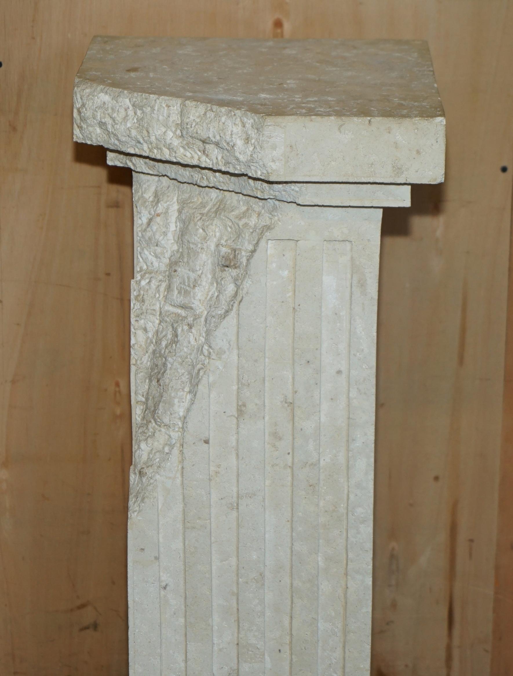 ANTIQUE JEAN- ANTOINE HOUDON SiGNED LARGE VENUS DE MILO MARBLE STATUE ON PLINTH For Sale 11