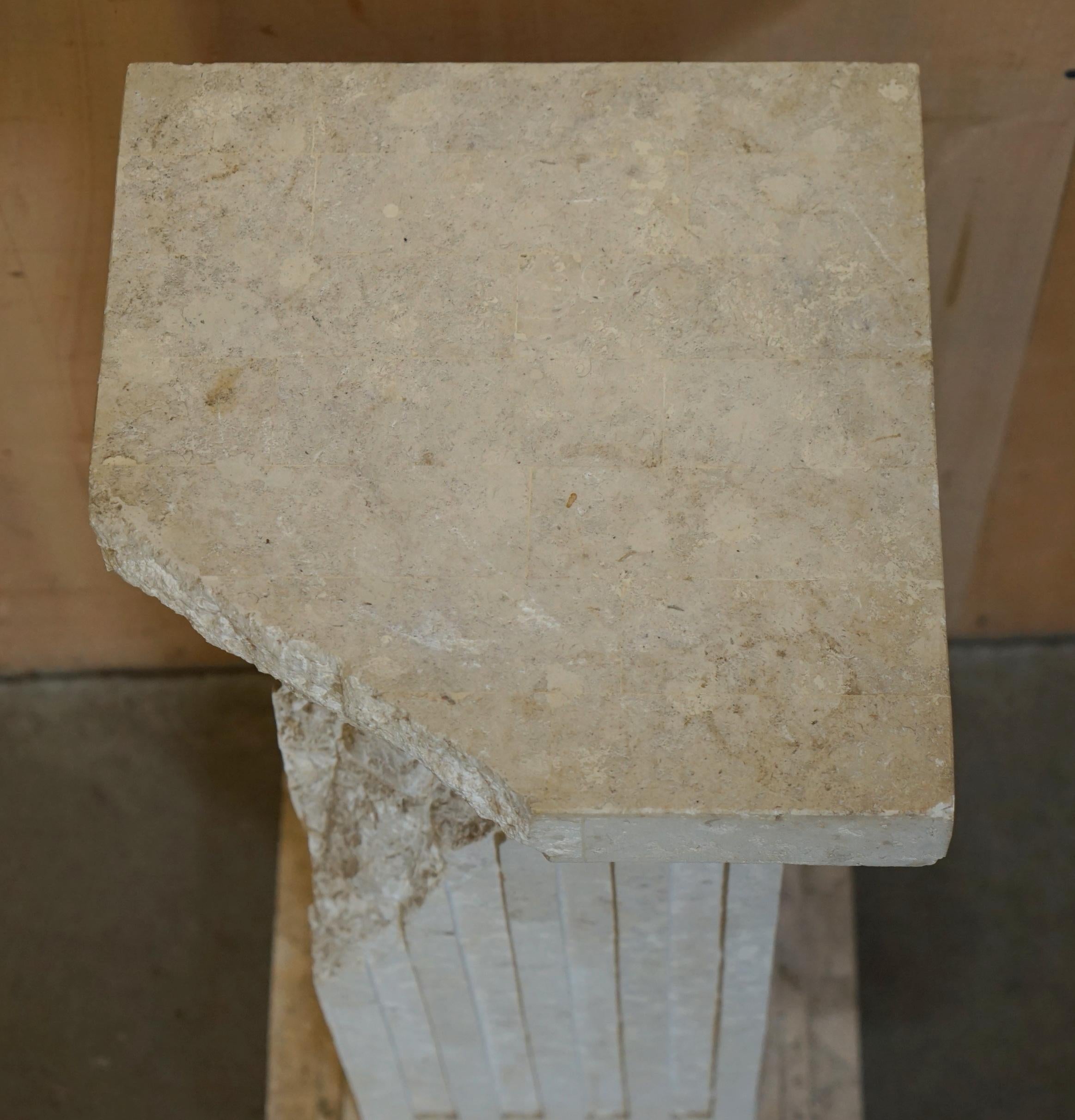 ANTIQUE JEAN- ANTOINE HOUDON SiGNED LARGE VENUS DE MILO MARBLE STATUE ON PLINTH For Sale 12