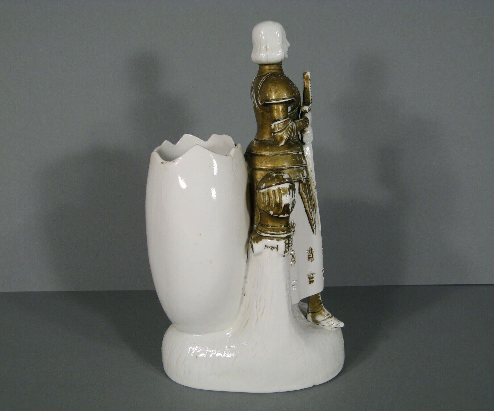 Jarrón de cerámica antiguo Jeanne d'Arc - 1Y105 1