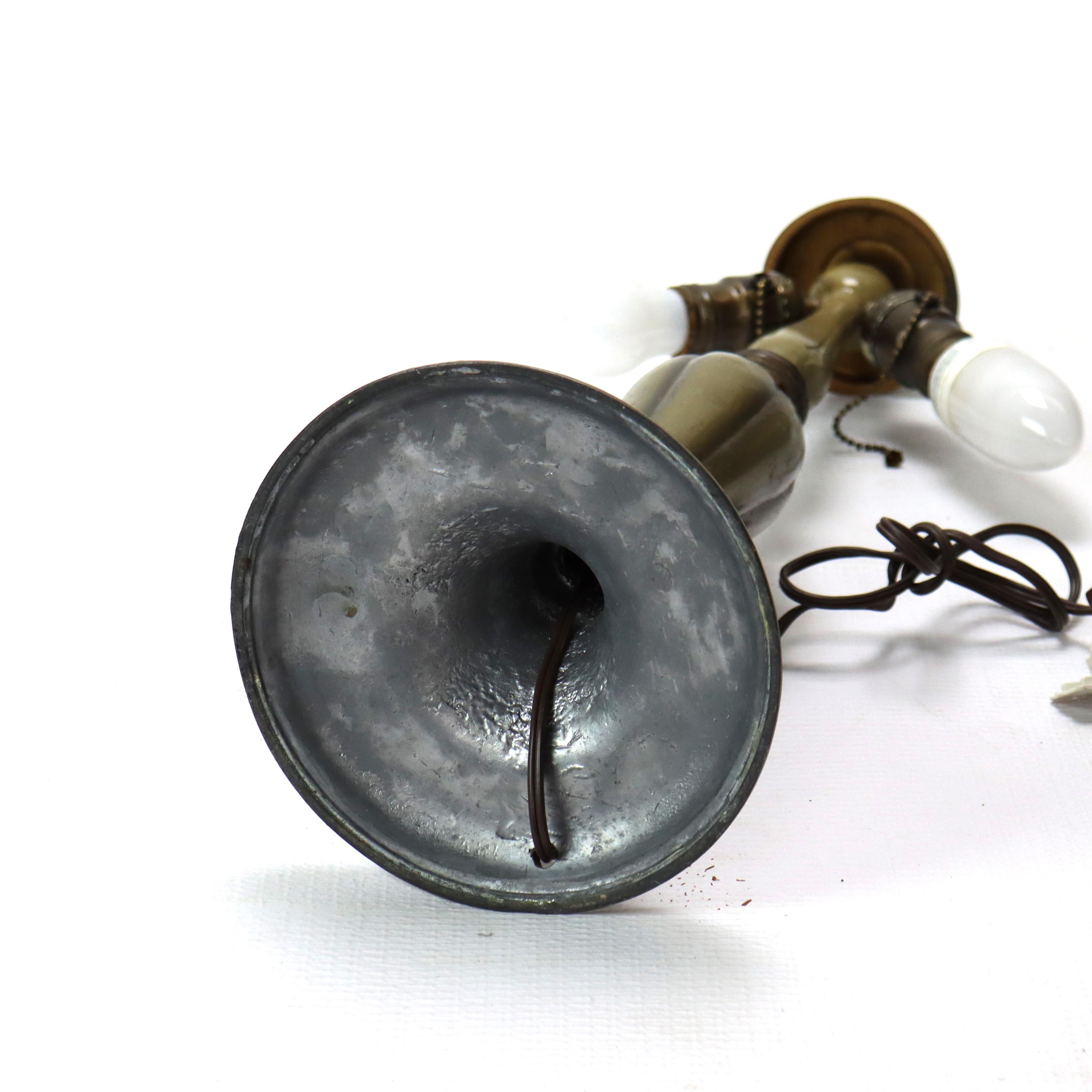 Antique Jefferson attr Reversed Painted Scenic Landscape Table Lamp c1920 For Sale 8