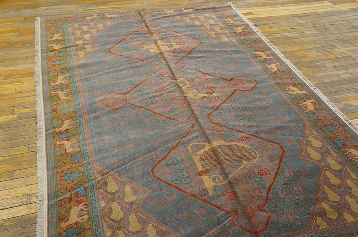 Antiker Jerusalemer Teppich. Größe: 5'10
