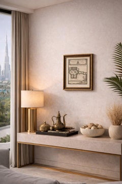 Antique Jerusalem Holy Sepulchre Plan, Mallet Engraving, 1683