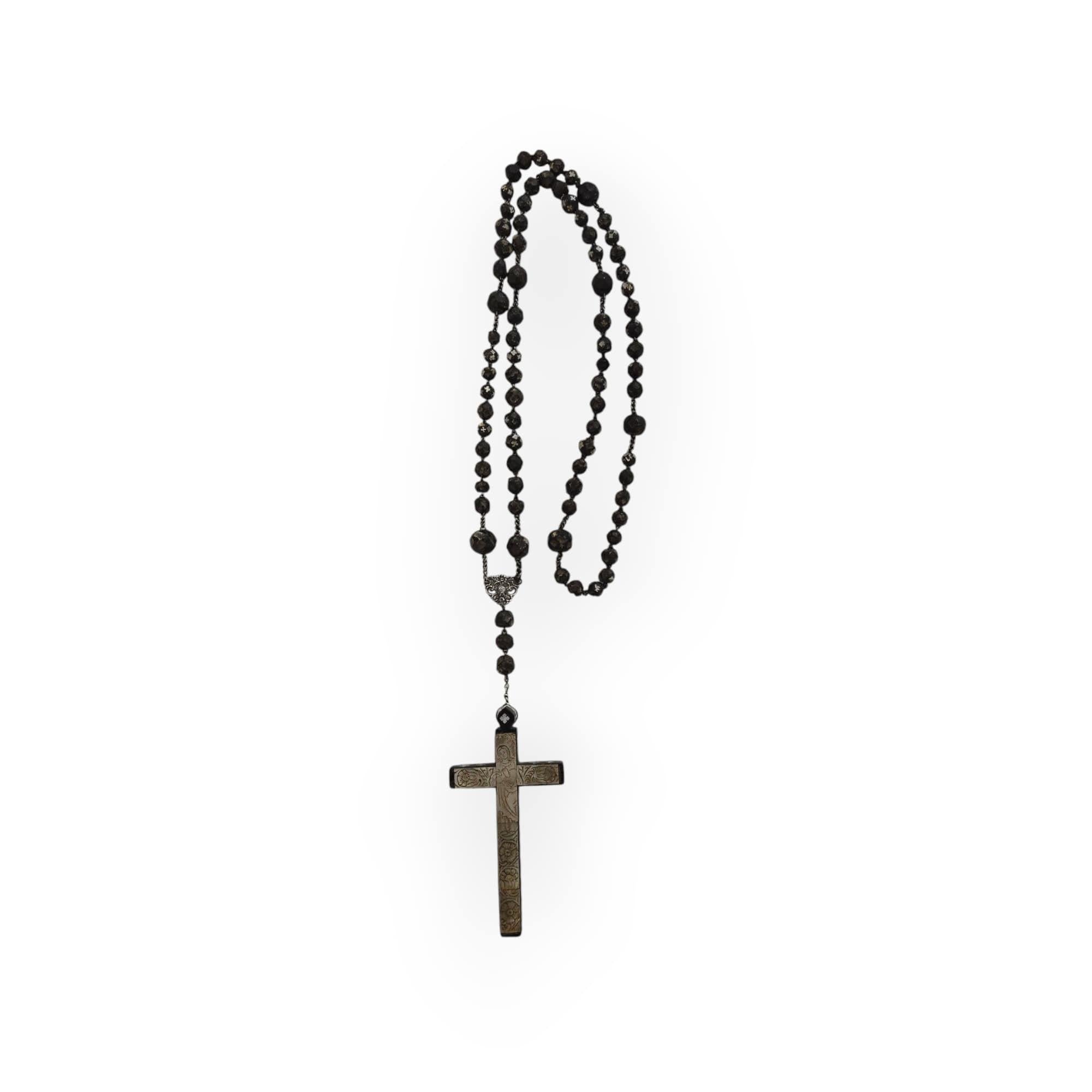 Antique Jerusalem Rosary Cross – 19th Century For Sale 5