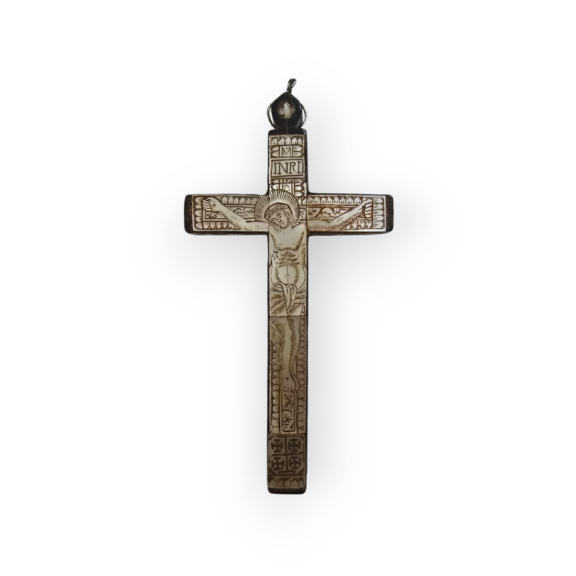 Antique Jerusalem Rosary Cross – 19th Century For Sale 3